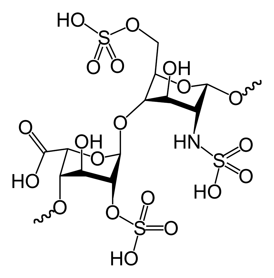 Heparin Chemical Structure: Pharmacology, Mechanism, and Medical Applications